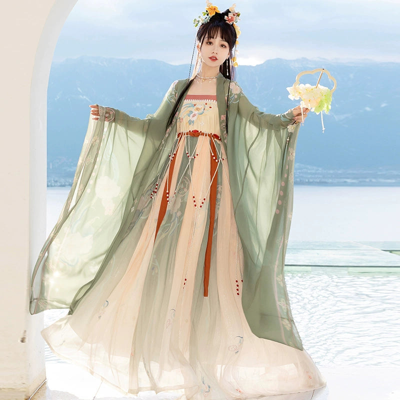 Original Hanfu Women Tang Dynasty Myrobalan Skirt