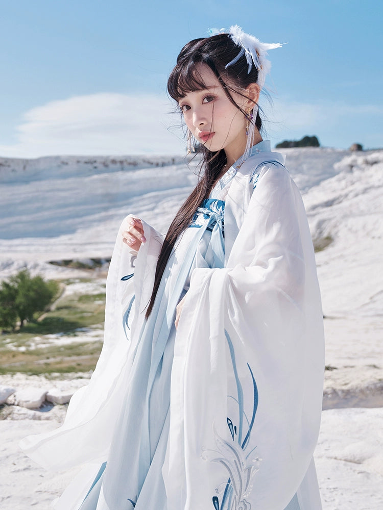 Mu Ye Hu : Woodland Fox Spirit-Large Sleeve Shirt
