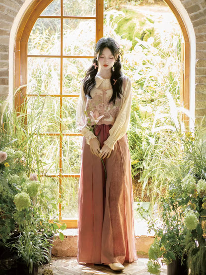 Lookbook Series Ethnic Autumn Hanfu Plant Flowers