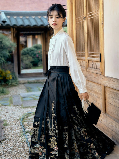 Mo Bai Zhu Xia Ting Lan : Inkwhite Bambooflow