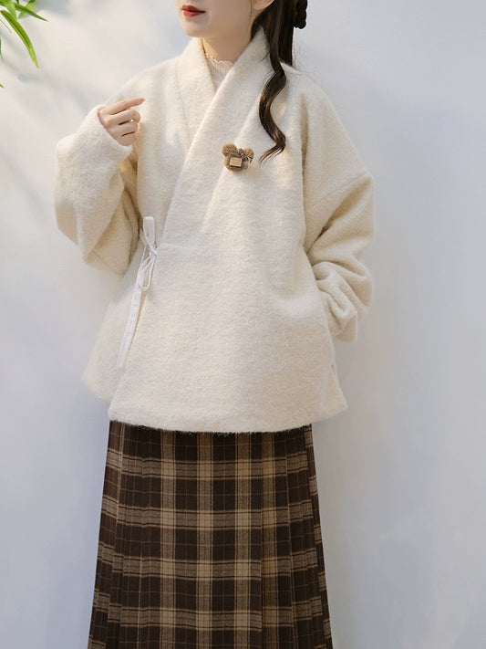 Lookbook Series Fluffy Autumn Winter Modern Hanfu