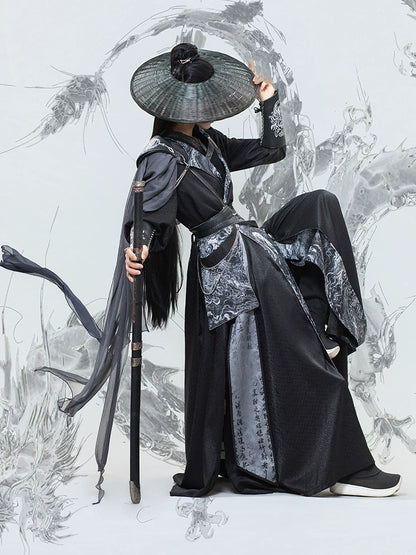 Flower Poetry Unisex Hanfu Nocturnter