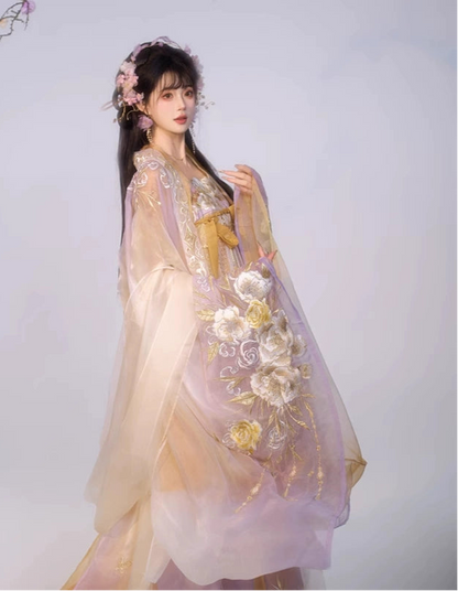 Ethereal Dreamscape Series Supreme Hanfu-Camellight
