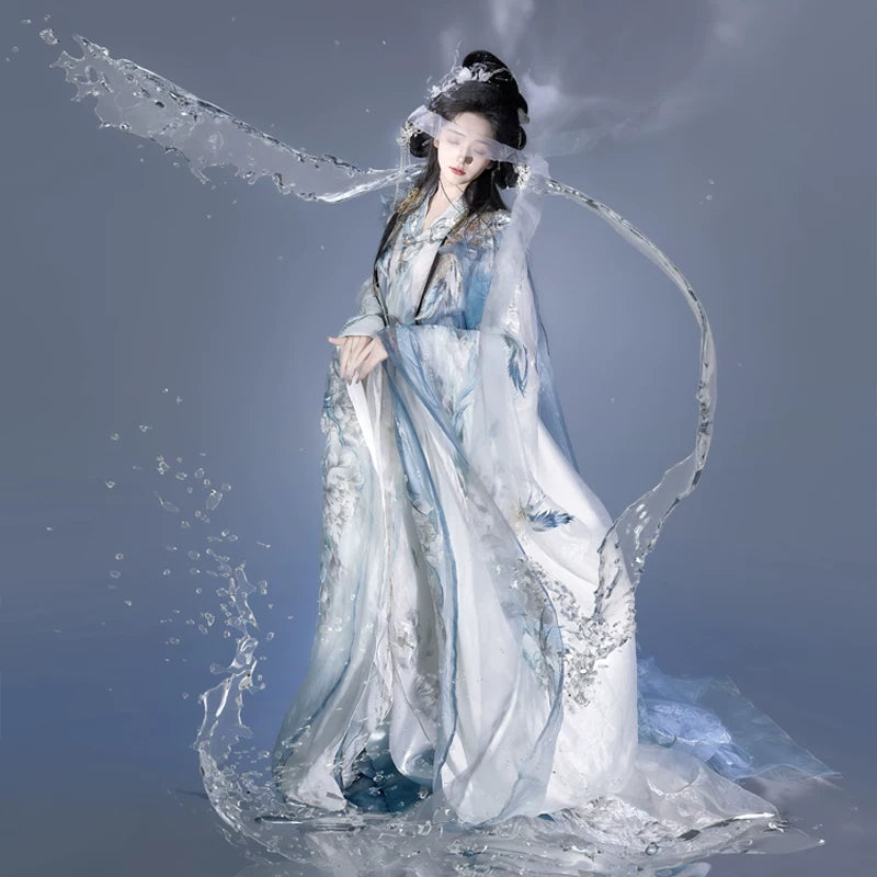 Ethereal Dreamscape Series Supreme Hanfu-Porcelain Whispers