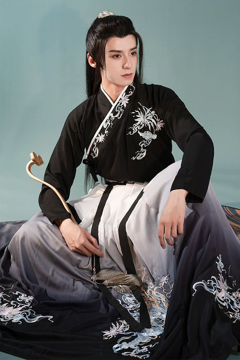 Wei Jin Original Hanfu Men Embroidery Poet