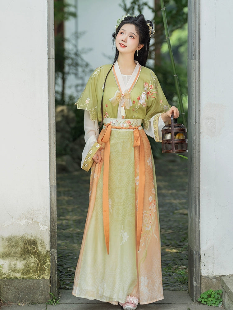 LOOKBOOK SERIES Tang Dynasty Waist-Length Skirt Suit