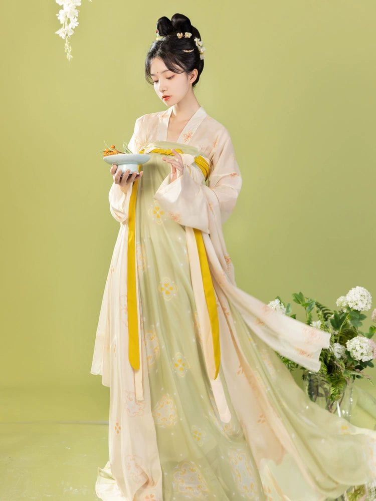 Tang Dynasty Original Hanfu Chest-length skirt