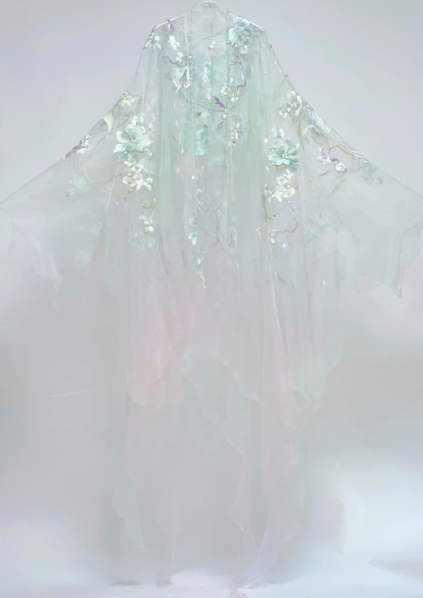 Haute Couture Series Woven Fabric Embroidered Hanfu Qing Huan Moon Goddess Tang