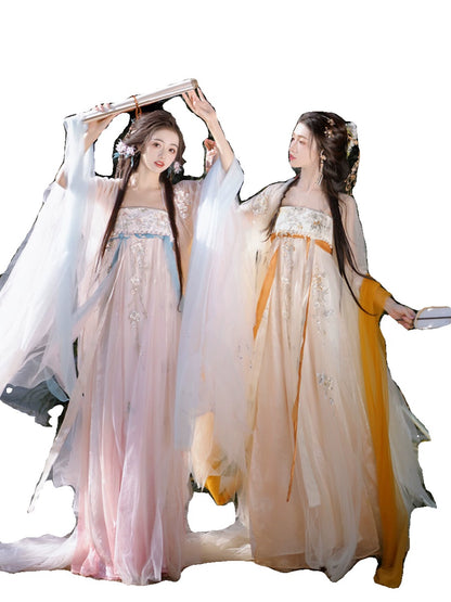 Daily Series Flower Spirit Twins Hezi Skirt Hanfu