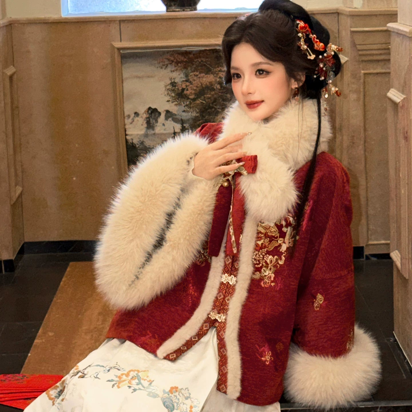 Liu Dan Huai Xue : Red Glow with Snow