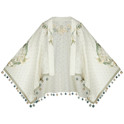 Yulan Cao : Orchid Bath-Accessories+Shawl