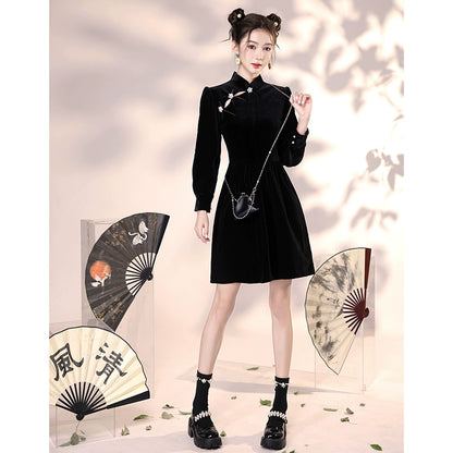 New Chinese Style Cheongsam Qipao Girlish Dressy Casual 12