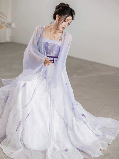 Dreams Wisteria Inflorescence Improved Hanfu Han Elements