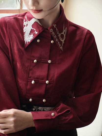 Shan Yuan Ye Hong Mei Se : Montyard Mume Rouge