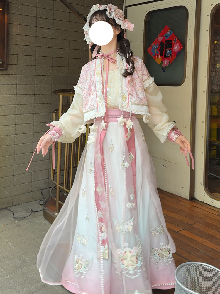 Bestie Series 4 Styles Ming Modern Horse-Faced Skirt Hanfu Suit