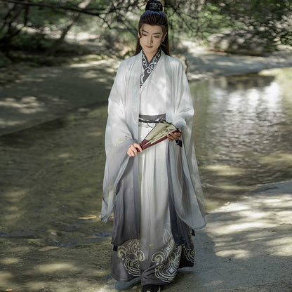 Wei And Jin Dynasty Improved Ancient Costume Unisex Men Hanfu