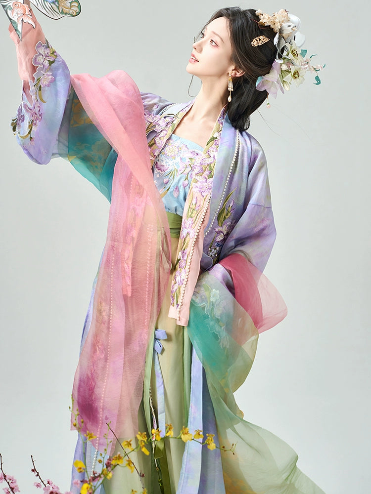 Bestie Series Wall Iris Song Dynasty Hanfu