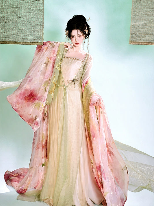 Daily Series Lustre Bloom Hanfu Dress