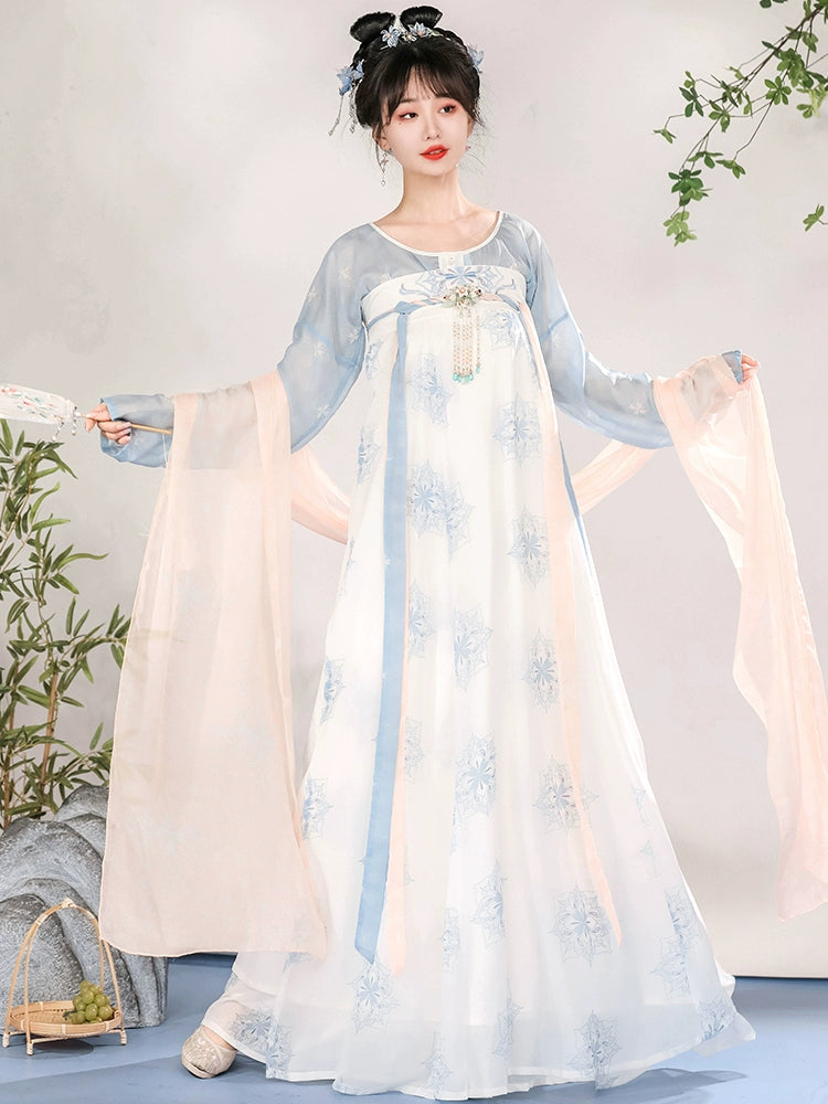 LOOKBOOK SERIES Tang Dynasty Blue Purple Hanfu