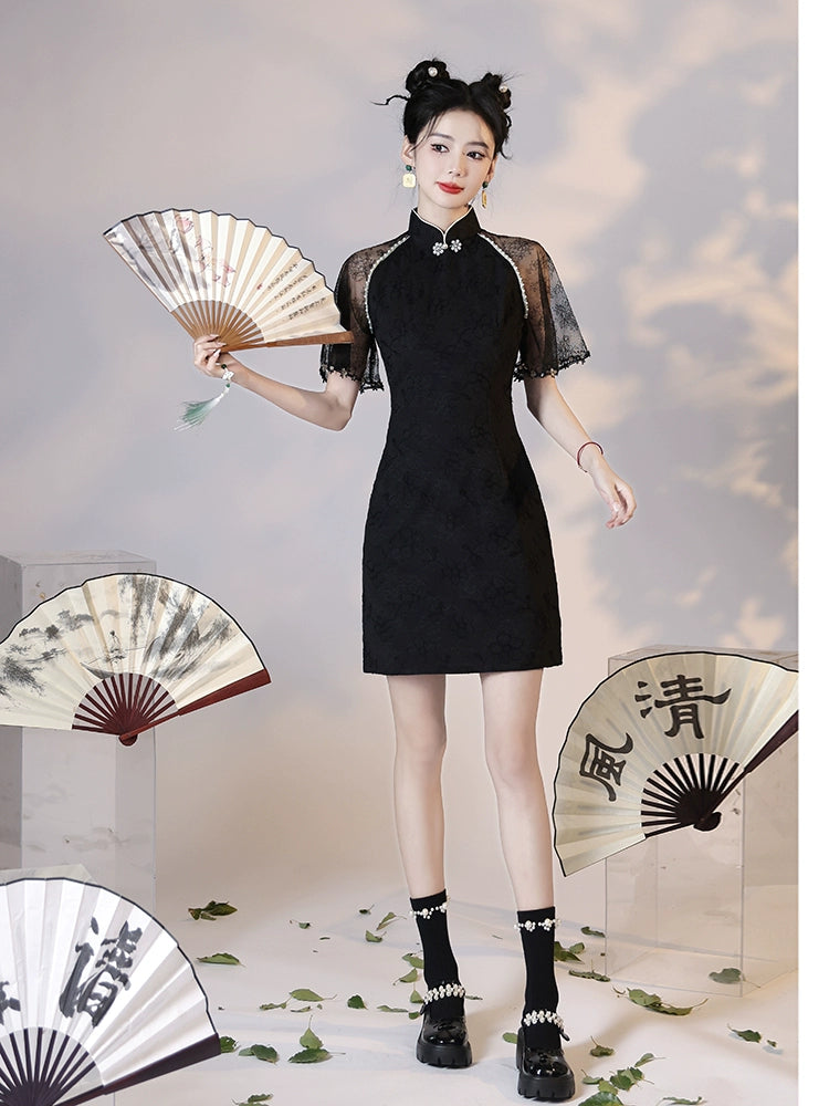 New Chinese Style Cheongsam Qipao Girlish Dressy Casual 44