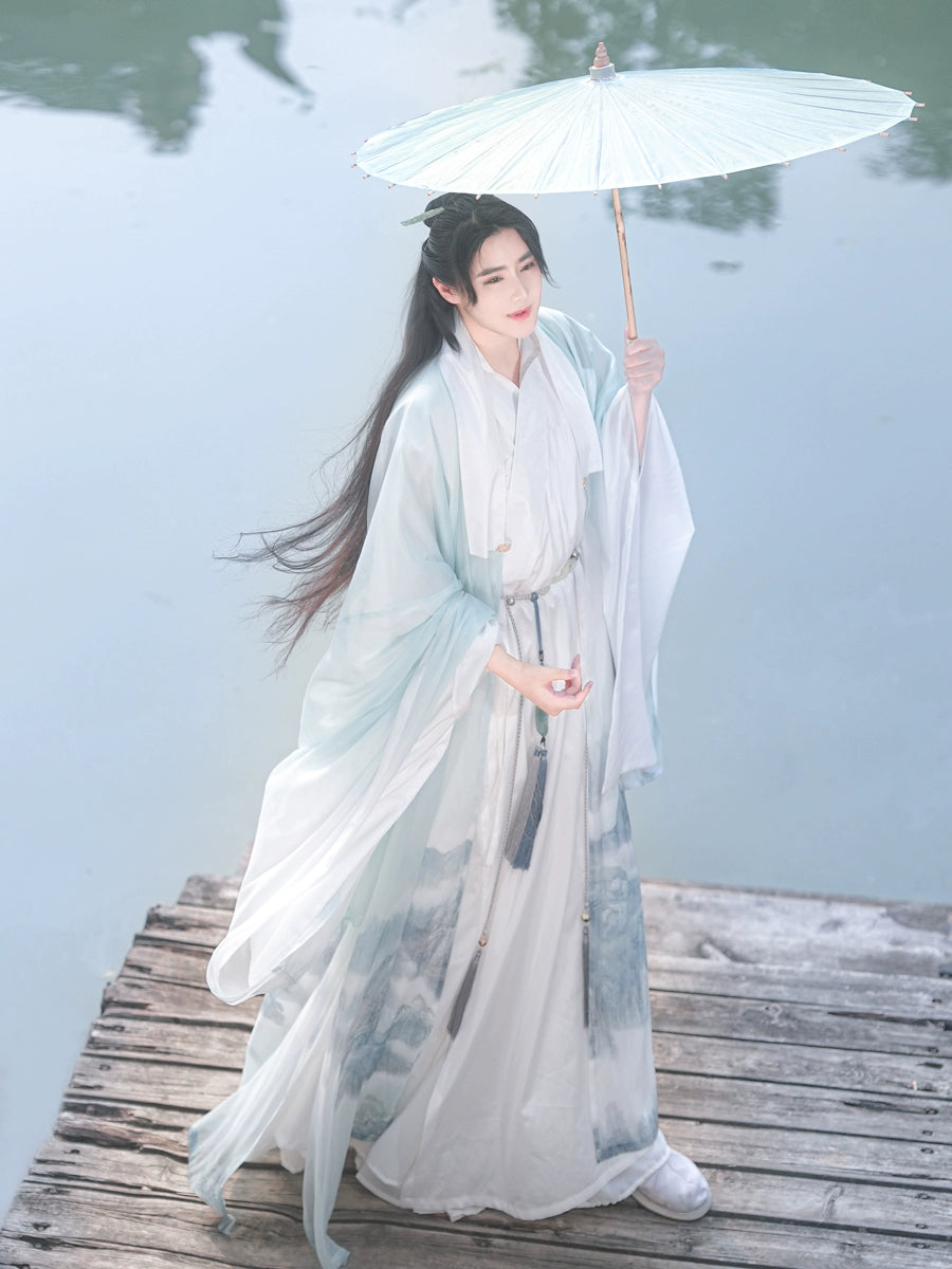 Male Hanfu Wei Dynasty Waiting For Misty Rain