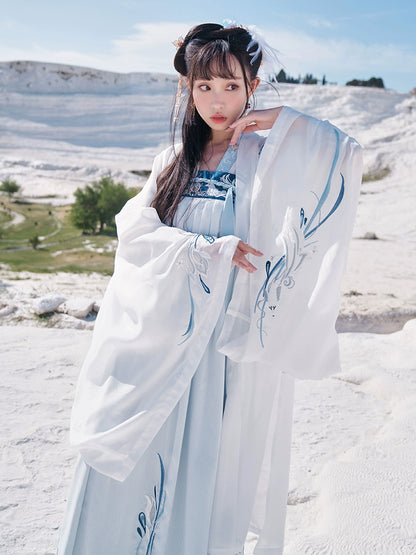 Mu Ye Hu : Woodland Fox Spirit-Large Sleeve Shirt