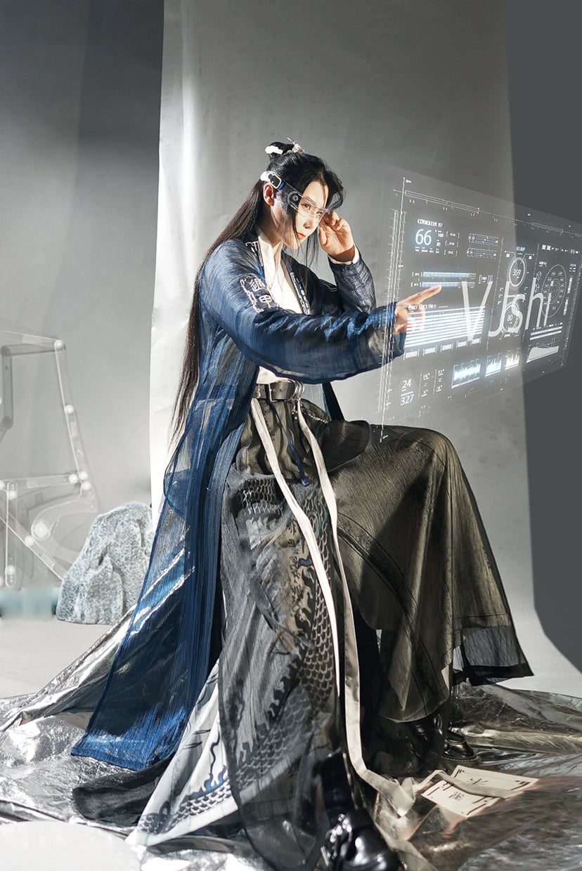 Male Hanfu Jin Dynasty Qi Men Dun Jia