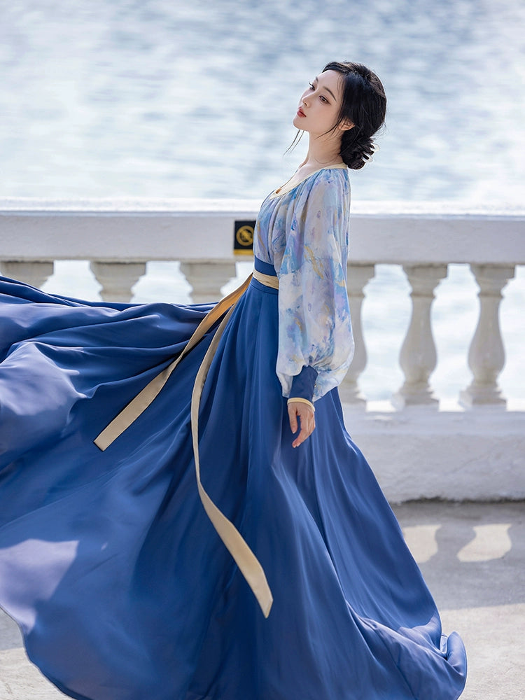 Lookbook Series Dreams Modern Hanfu Pleated Skirt