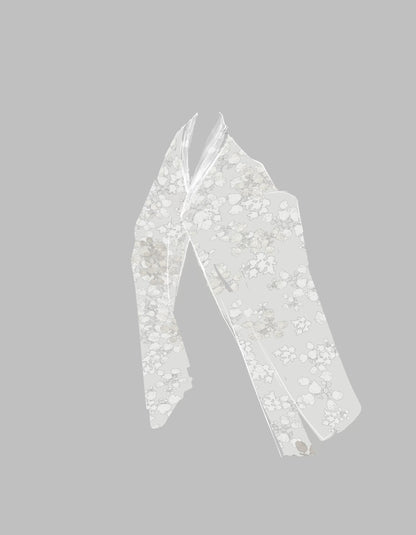 Cloud-Kissing Nature Series Apricot Blossoms in Light Rain Wei Hanfu