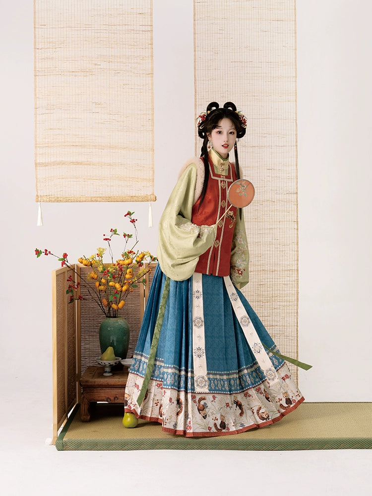 Mountain-View Qiao Series New Chinese Hanfu Berry Small Round