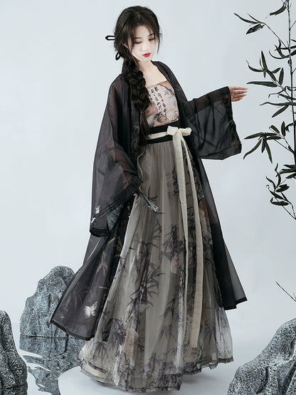 LOOKBOOK SERIES Song Dynasty Modern Black Hanfu