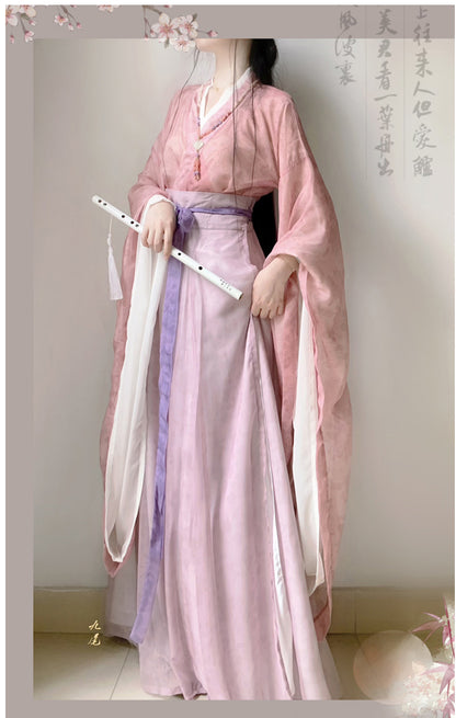 Wei and Jin Dynasties 烟雨 bapo Daxiuru Skirt Hanfu Dress