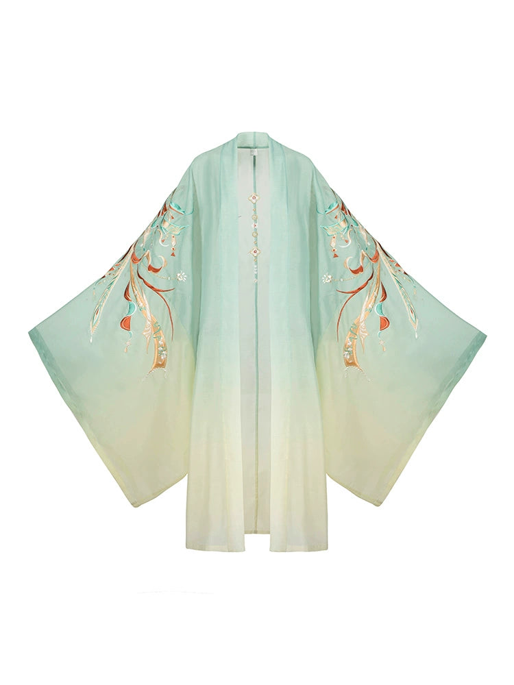 Biluo Qingluan : Celestial Glitch-Large Sleeve Shirt