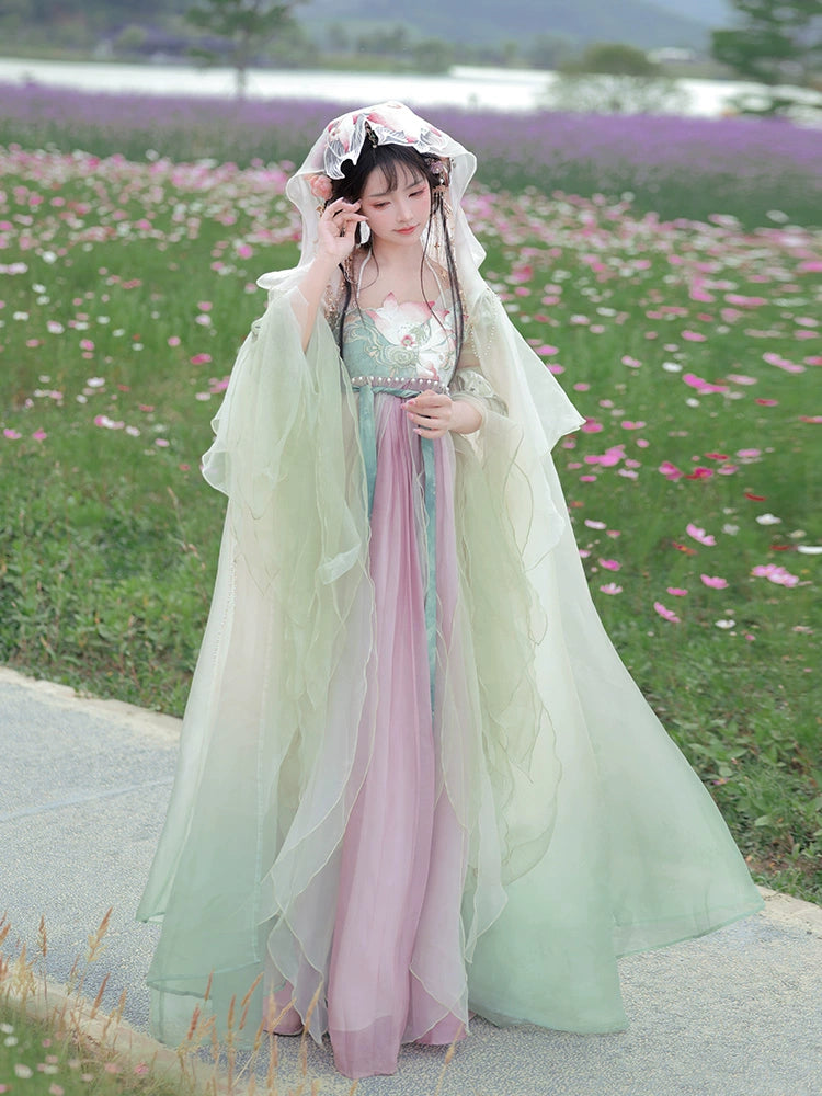 Twelve Flower Goddesses Series Lotus Hanfu Dress