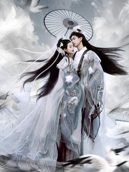Couple Series Crane Sings Sky Male & Female Style