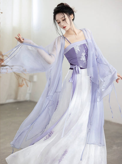 Dreams Wisteria Inflorescence Improved Hanfu Han Elements