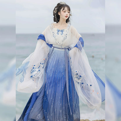 Lookbook Series Wei Jin Hanfu Embroidery Dress Jade Snow