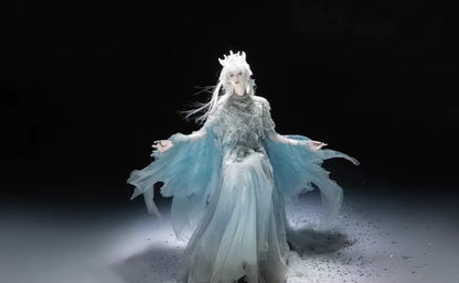 Oriental Aesthetics Series Frost Petal Hanfu Dress