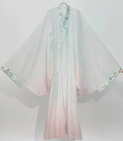 Haute Couture Series Woven Fabric Embroidered Hanfu Qing Huan Moon Goddess Warring States
