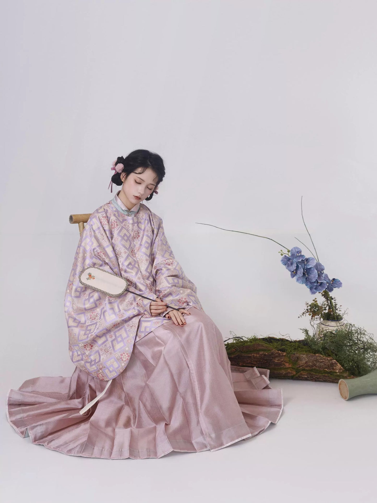 Shangyao Retreat Series Pink Purple Ming Hanfu