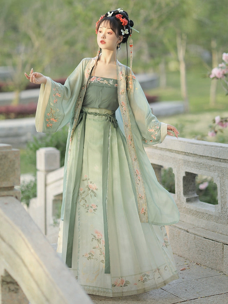 LOOKBOOK SERIES Song Dynasty Green Yellow Hanfu