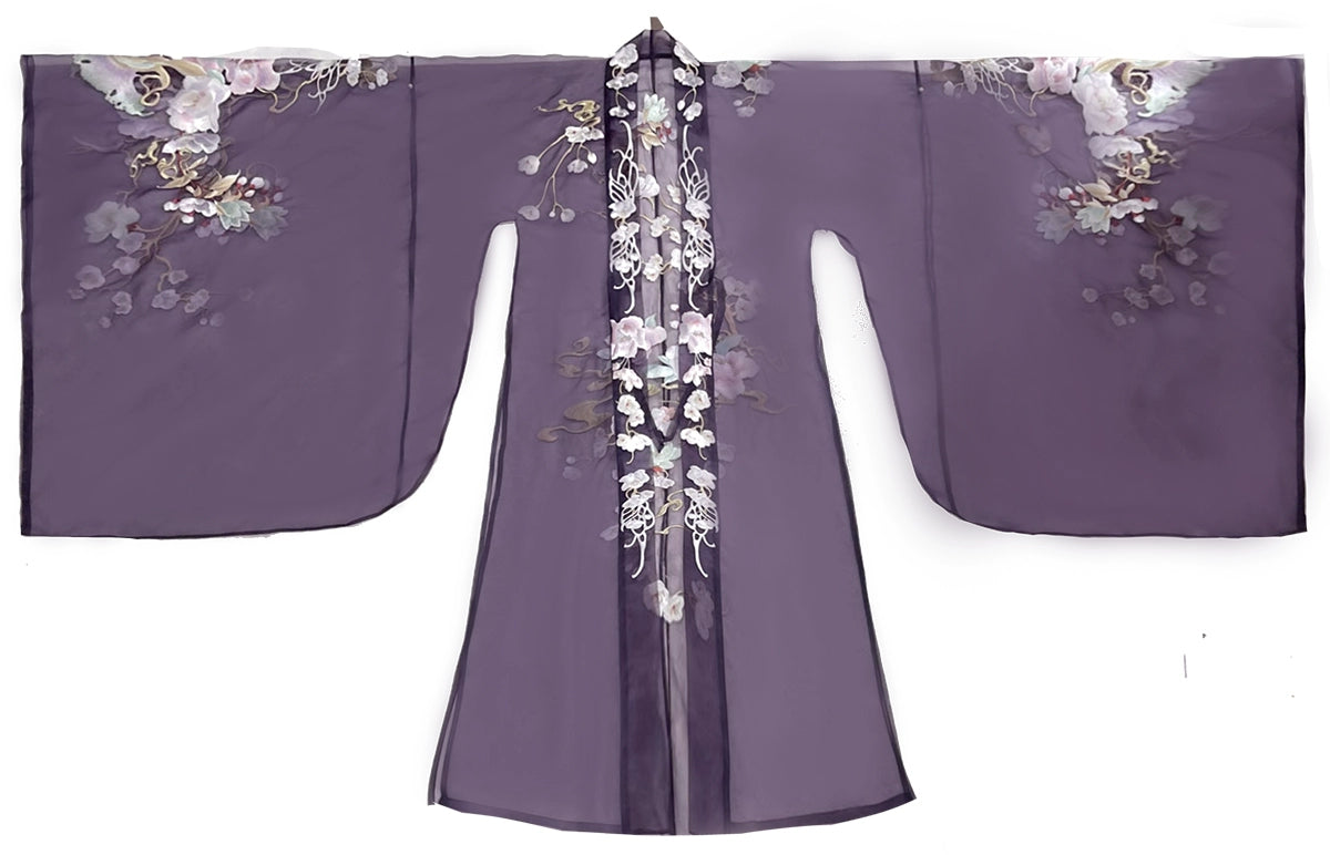 Haute Couture Series Woven Fabric Embroidered Qing Huan Fusu Warring States Robe