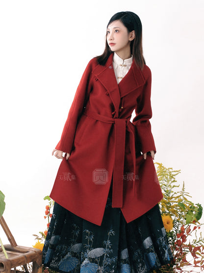 Lookbook Series Hope For Future Autumn Winter Silk Coat