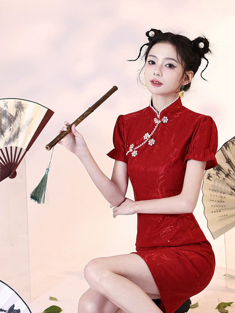 New Chinese Style Cheongsam Qipao Girlish Dressy Casual 31