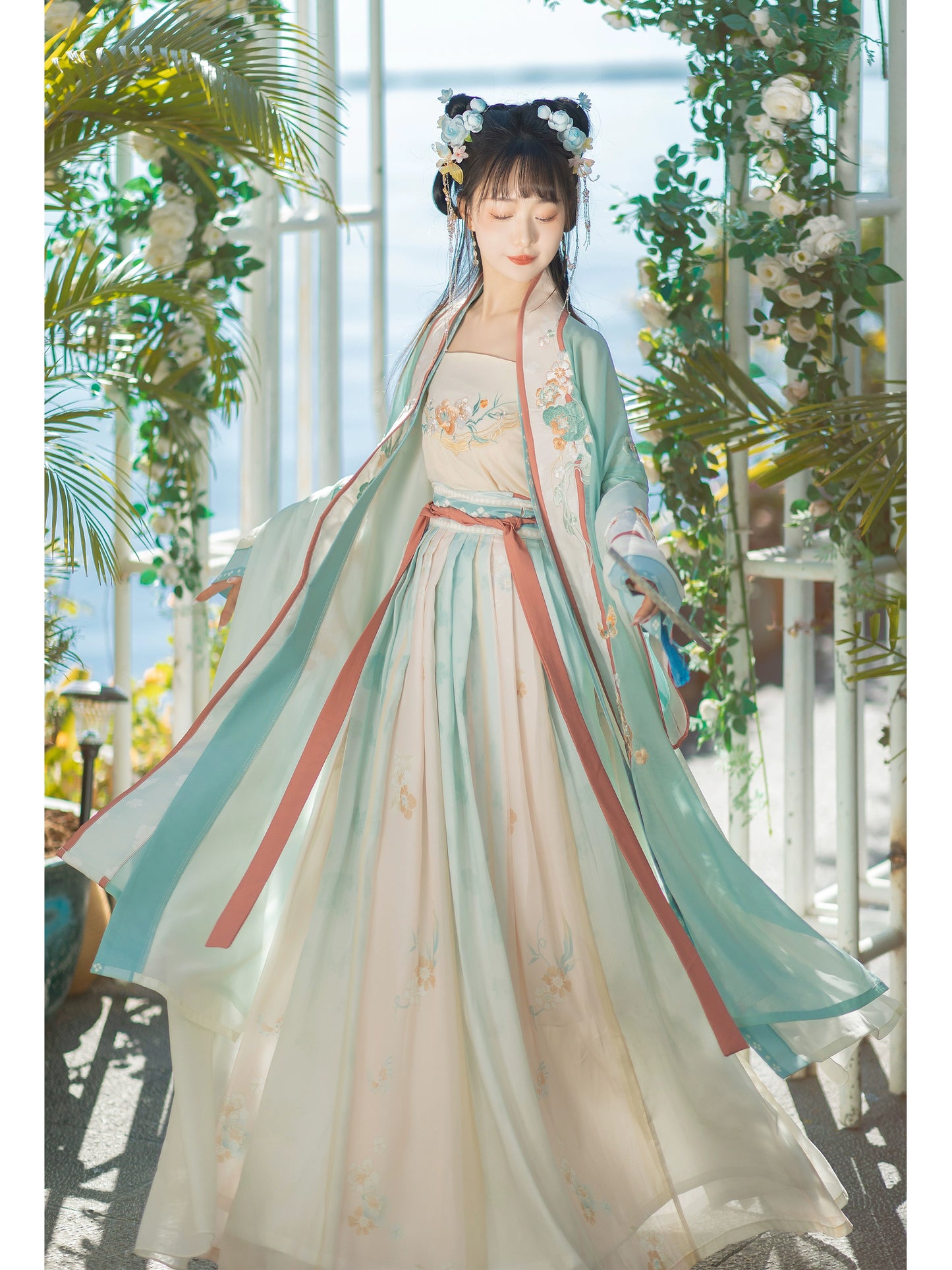 LOOKBOOK SERIES Song Dynasty Beige Blue Hanfu