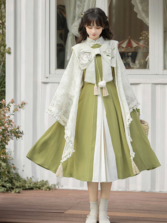 Han Element Series 2025 Hanfu Ruqun Sets Green