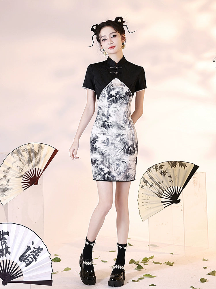 New Chinese Style Cheongsam Qipao Girlish Dressy Casual 19