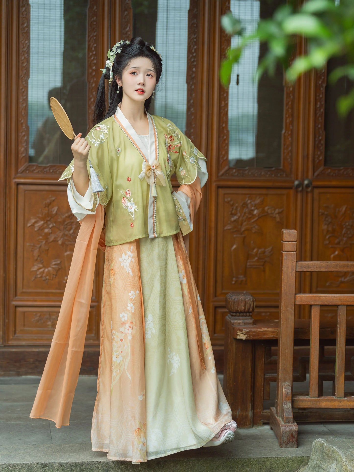 LOOKBOOK SERIES Tang Dynasty Waist-Length Skirt Suit