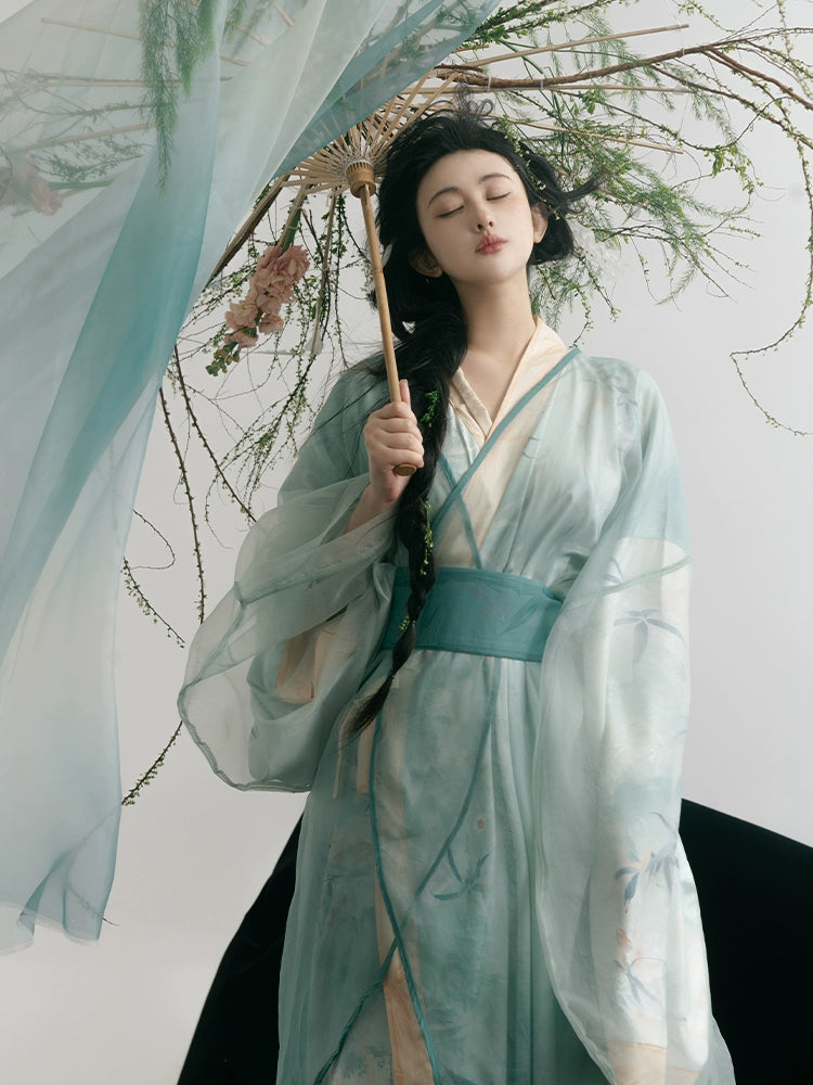 Lookbook Series Summer Autumn Hanfu Drunken Jade