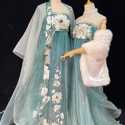 Haute Couture Series Woven Fabric Embroidered Hanfu Qing Huan Novempax Peaceglade